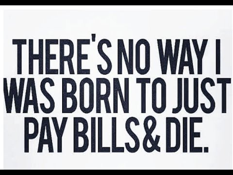 There is more to life than just working hard and paying bills!